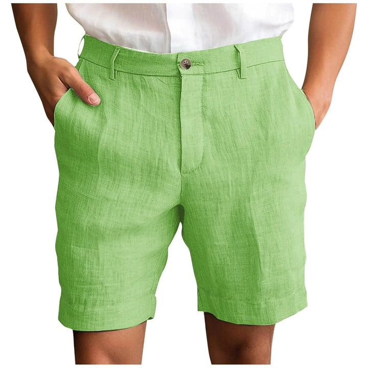 Fotis - Pantalones Cortos Elegantes De Lino