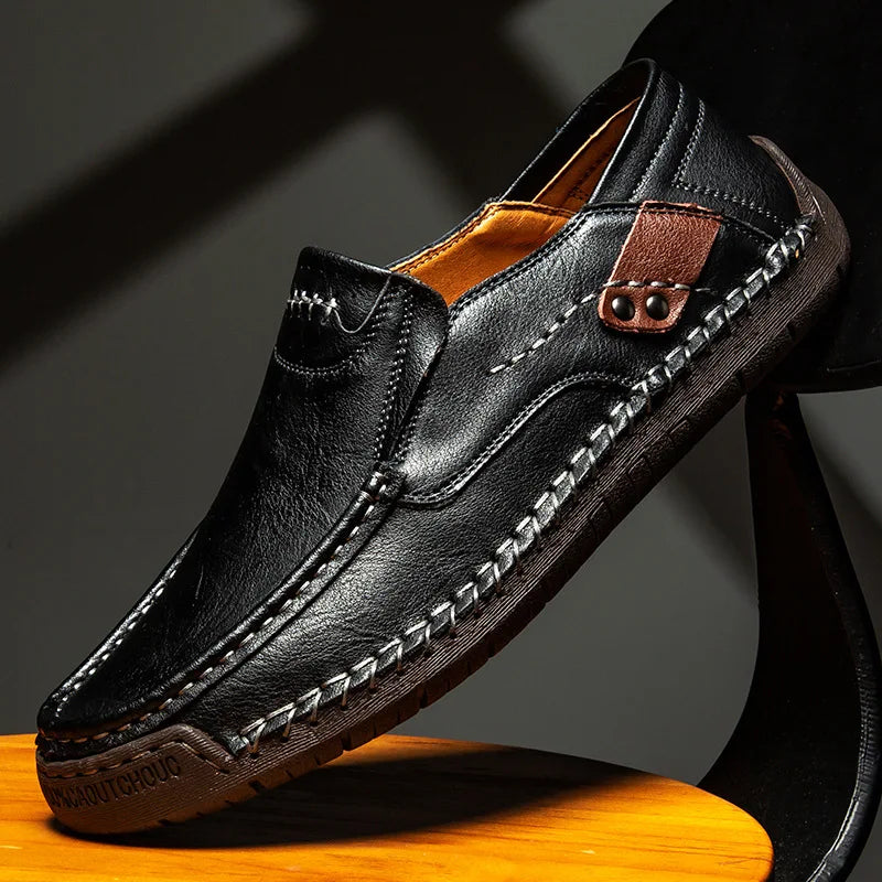 Razal - Elegantes Mocasines Sin Cordones De Piel