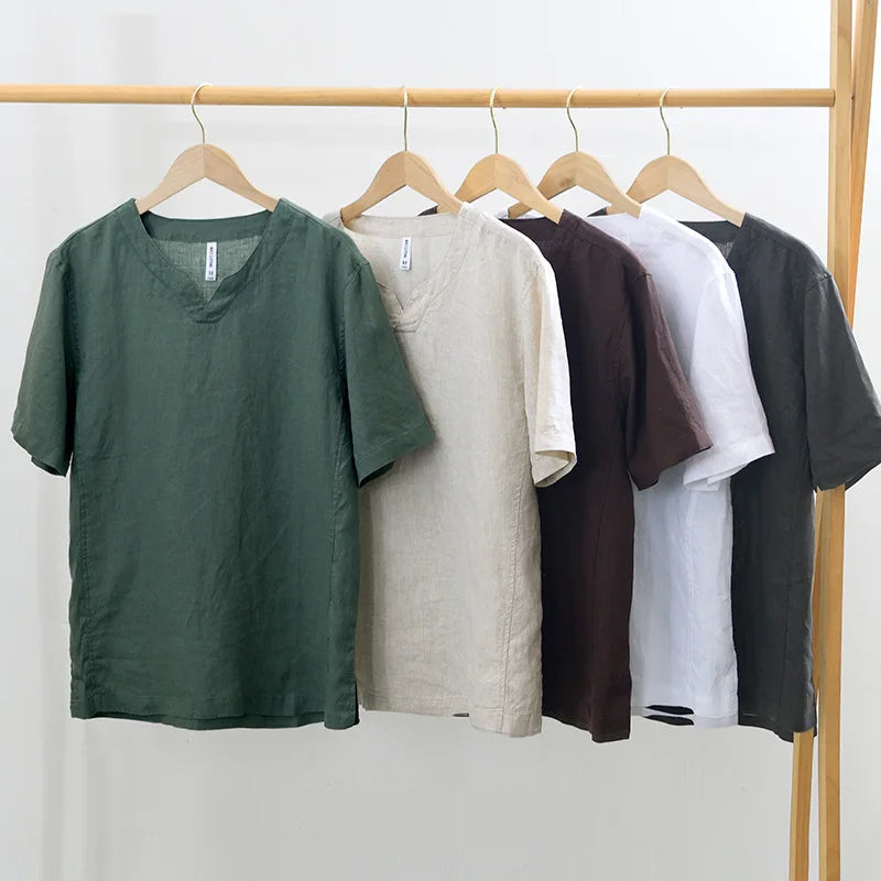 Lech - Camisa De Verano De Lino