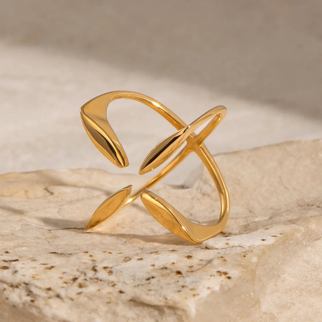 Gerti  - Anillo de Plata de ley Cuatro Puntos