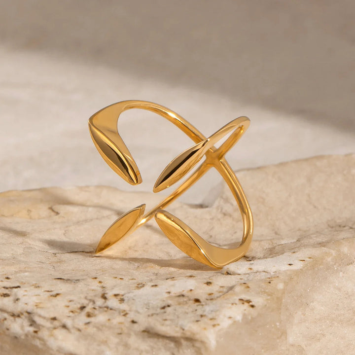 Gerti  - Anillo de Plata de ley Cuatro Puntos