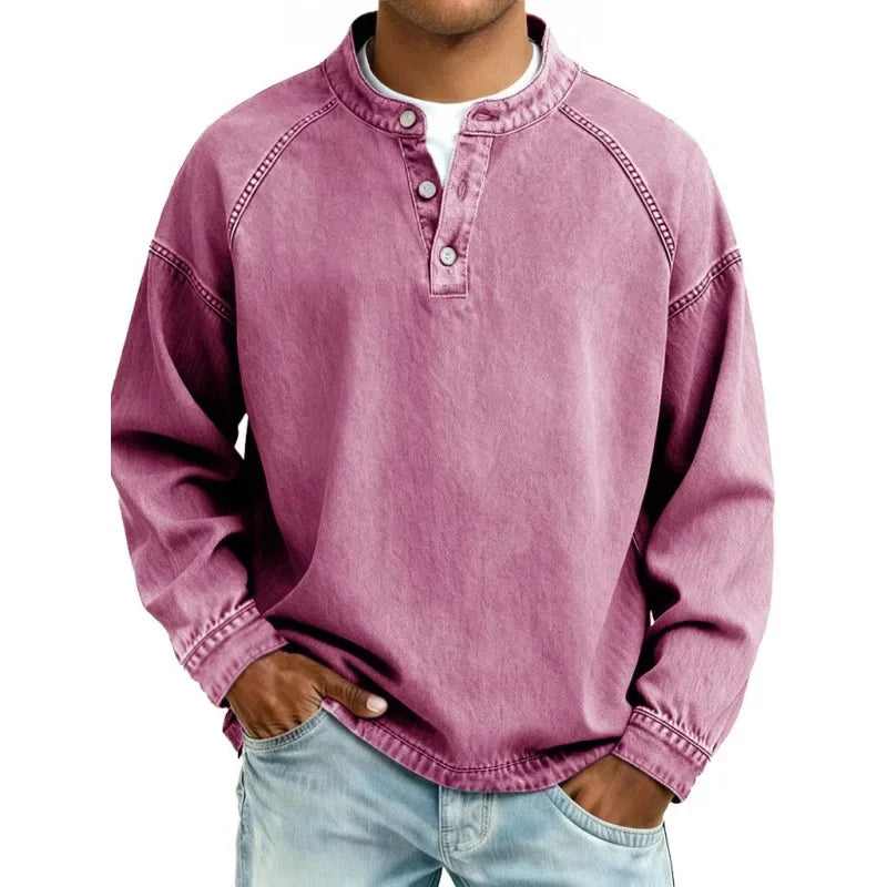 Stuart - Camisa Vintage Con Botones