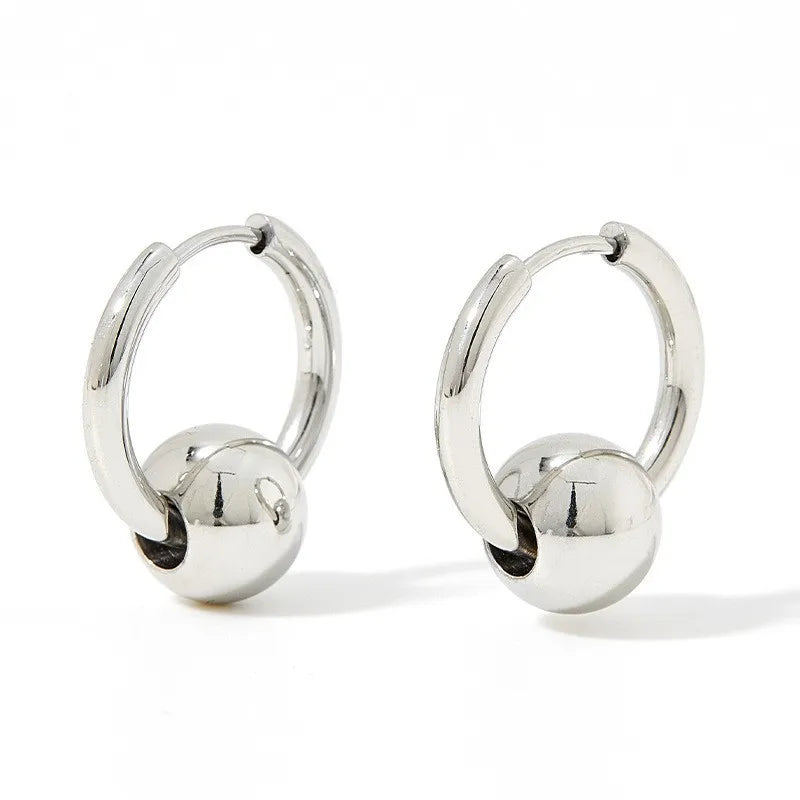 Maija - Pendientes Minimalistas De Aro Plateados