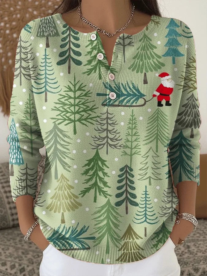 Moneeka - Jersey Navideño Con Botones