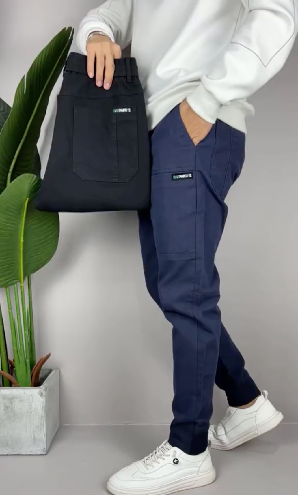Tiedemann - Pantalones Cargo Elásticos Premium