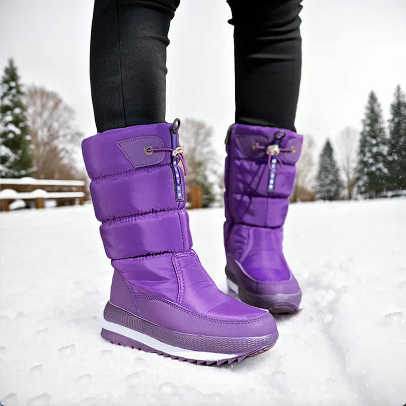 Karla - Botas De Nieve Impermeables De Piel Sintética