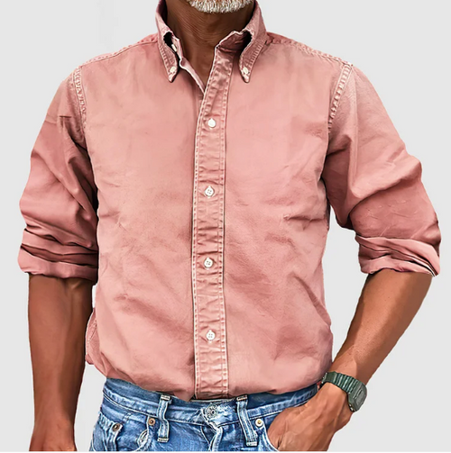 Ewan - Camisa Informal De Manga Larga Con Botones