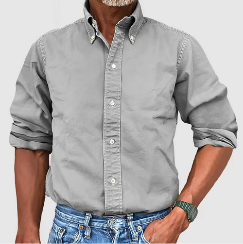 Ewan - Camisa Informal De Manga Larga Con Botones