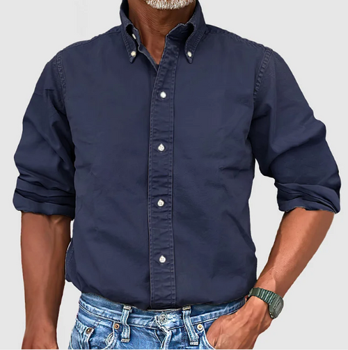 Ewan - Camisa Informal De Manga Larga Con Botones