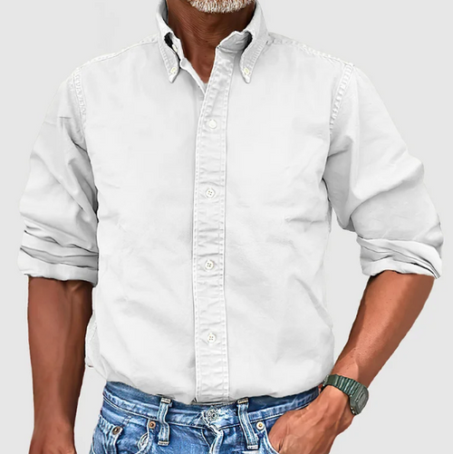 Ewan - Camisa Informal De Manga Larga Con Botones