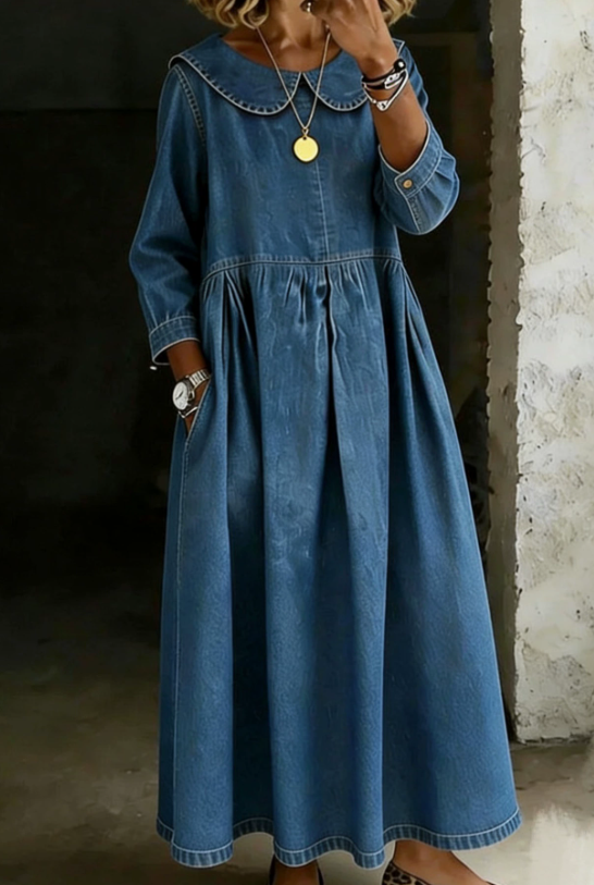 Dasol - Vestido Vaquero De Manga Larga