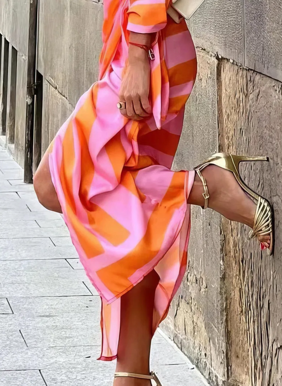Lorena - Envolver Imprimir Vestido
