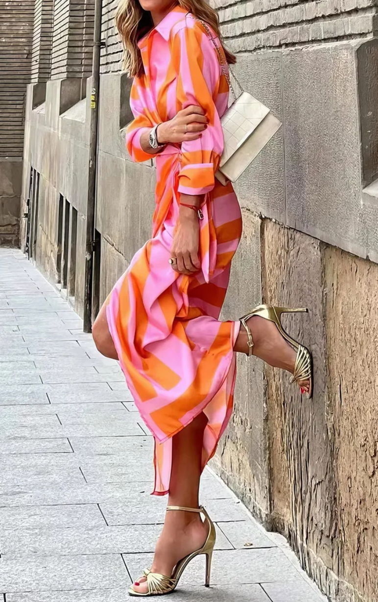Lorena - Envolver Imprimir Vestido