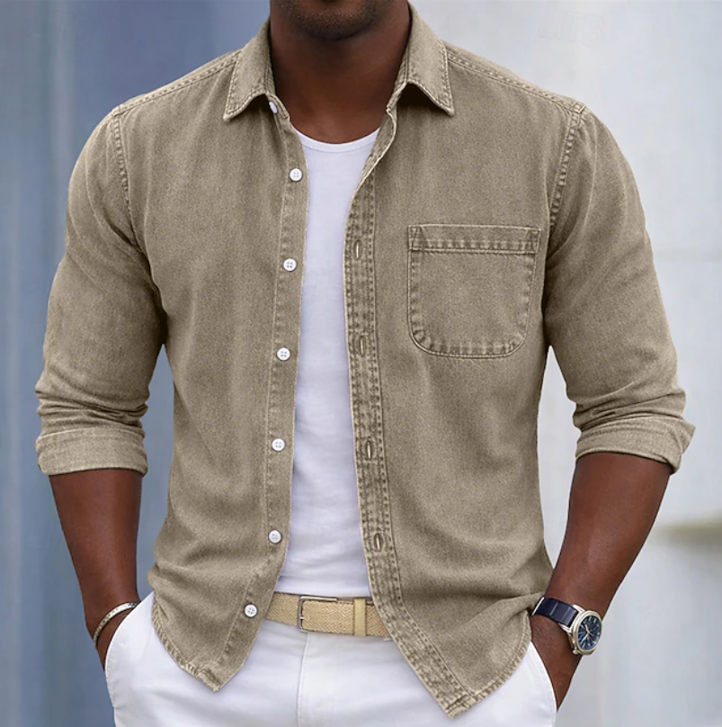 Kaick - Camisa De Manga Larga Con Botones