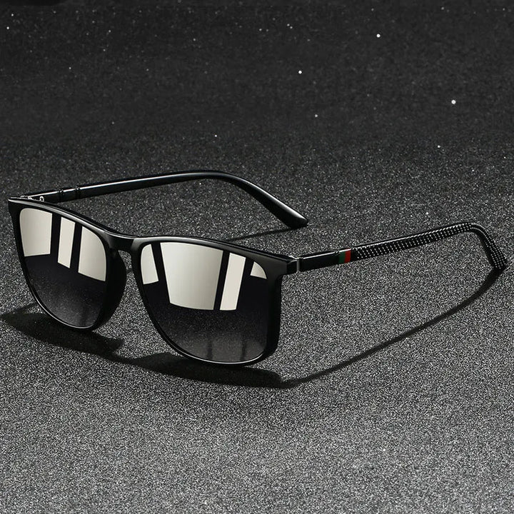 Chatioglow - Gafas de Sol Polarizadas con Protección UV de Montura Cuadrada