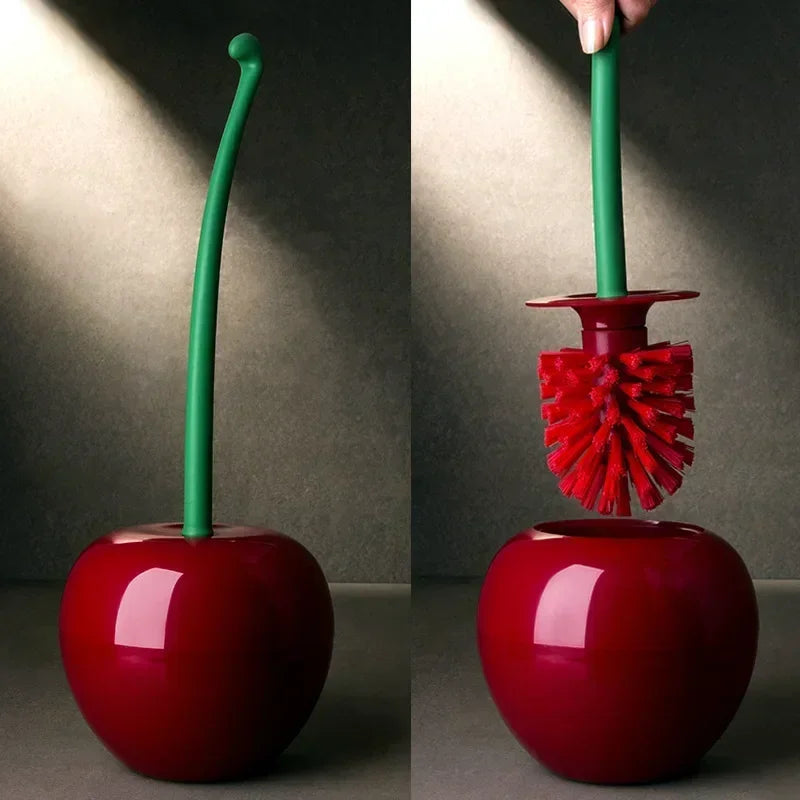 ToiletTart - Escobilla y Soporte Para El Inodoro Con Forma De Cereza