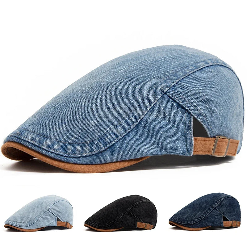 Mullins - Gorra Plana de Denim | 1+1 Gratis