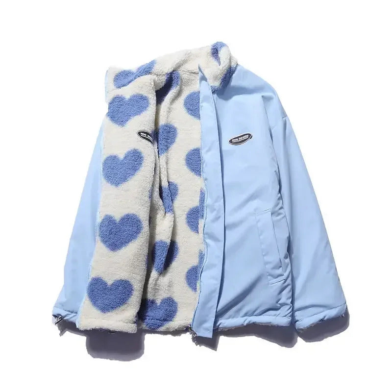 Almit - Chaqueta De Manga Larga Con Estampado de Corazones