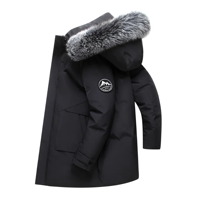 Eyal - Elegante Parka Bouclier de Manga Larga