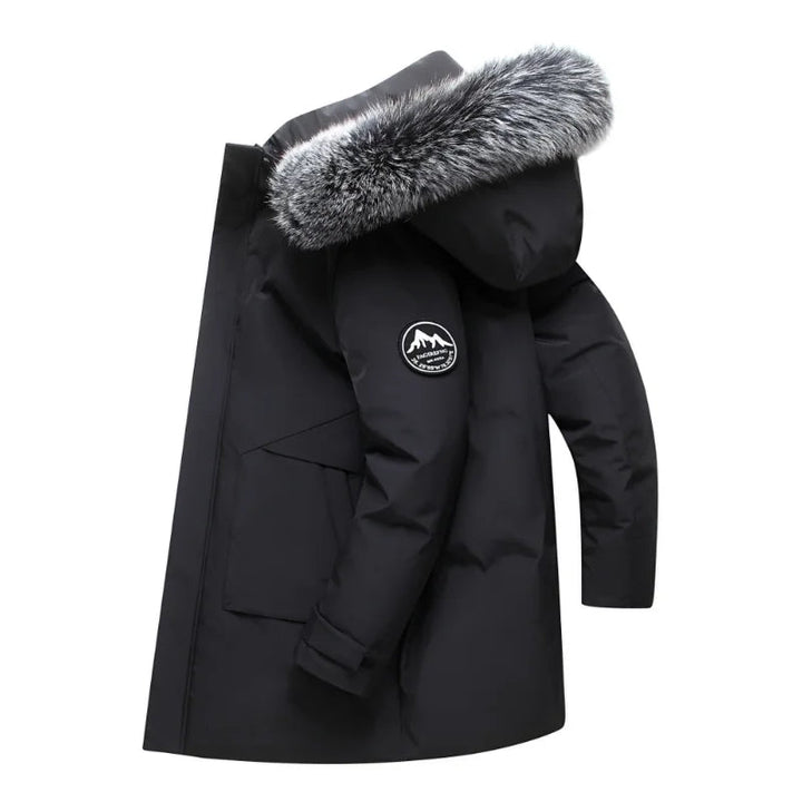 Eyal - Elegante Parka Bouclier de Manga Larga