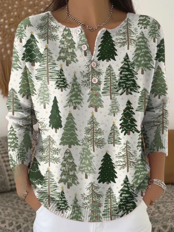 Moneeka - Jersey Navideño Con Botones