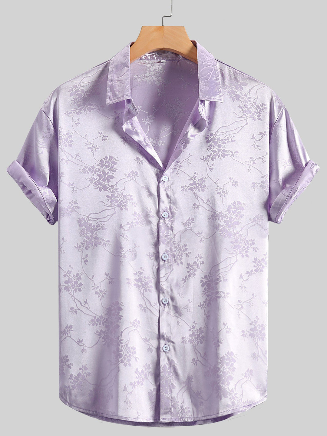 Bogdan - Elegante Manga Corta Impreso Camisa