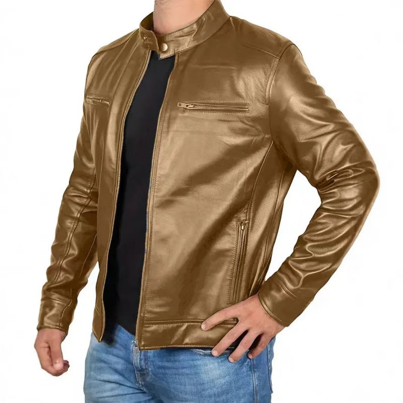Daouda - Elegante Chaqueta De Cuero