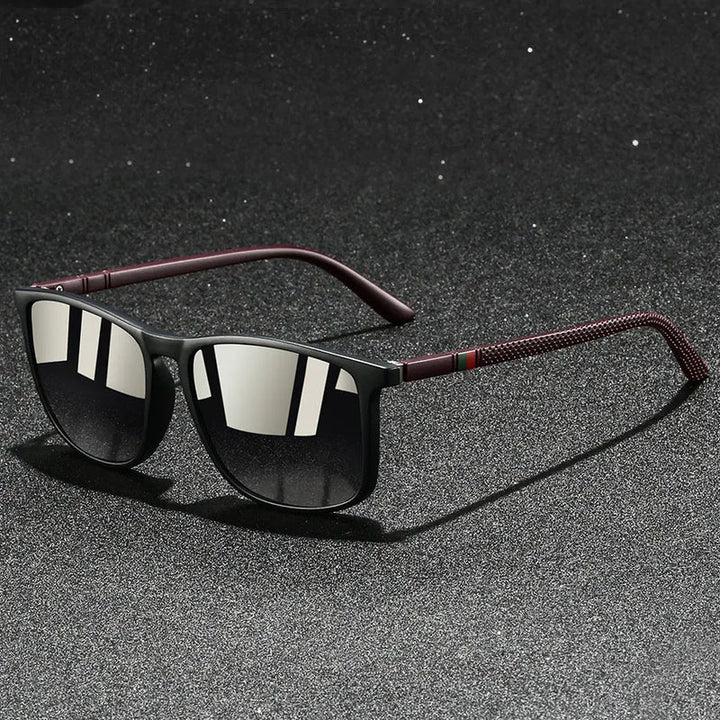 Chatioglow - Gafas de Sol Polarizadas con Protección UV de Montura Cuadrada