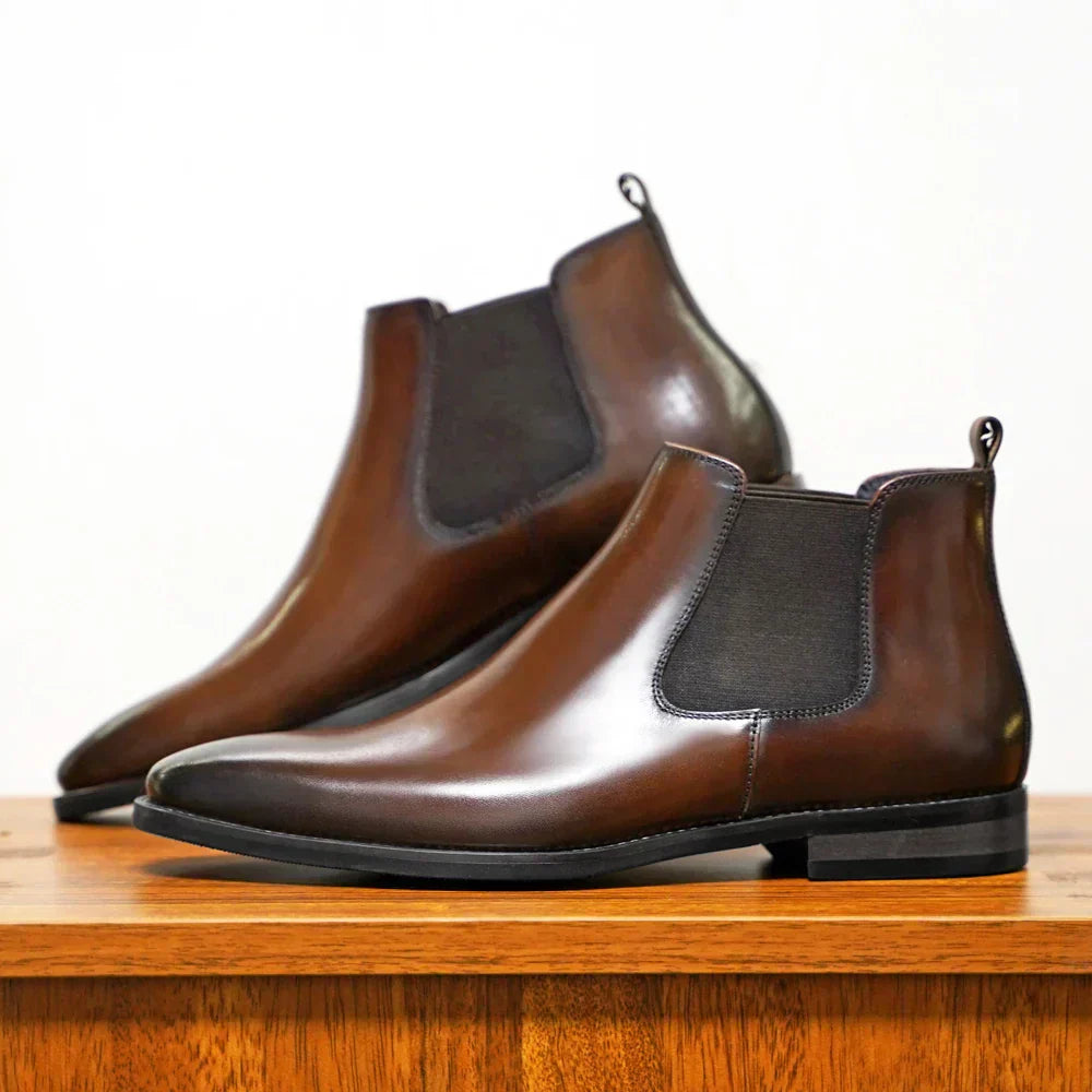 Angelo - Botas de Piel Ultrabrillante