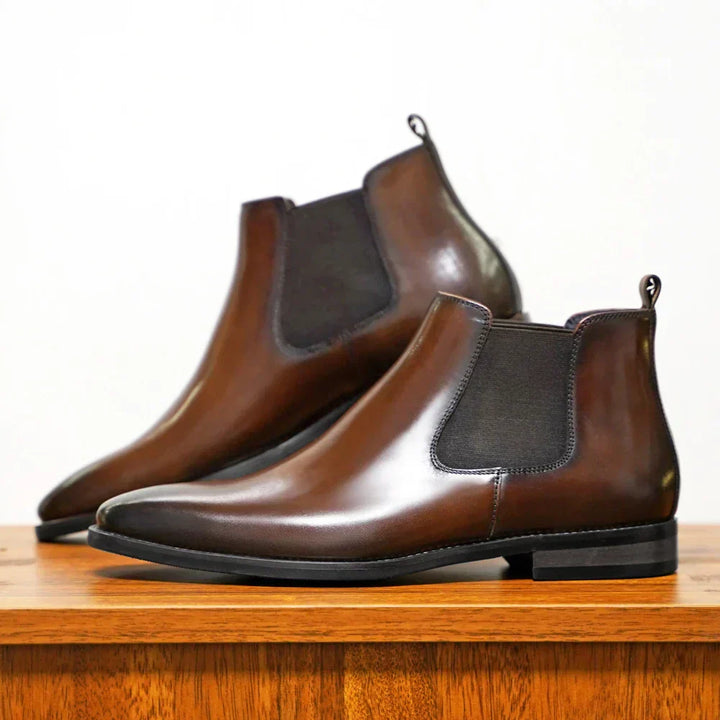 Angelo - Botas de Piel Ultrabrillante