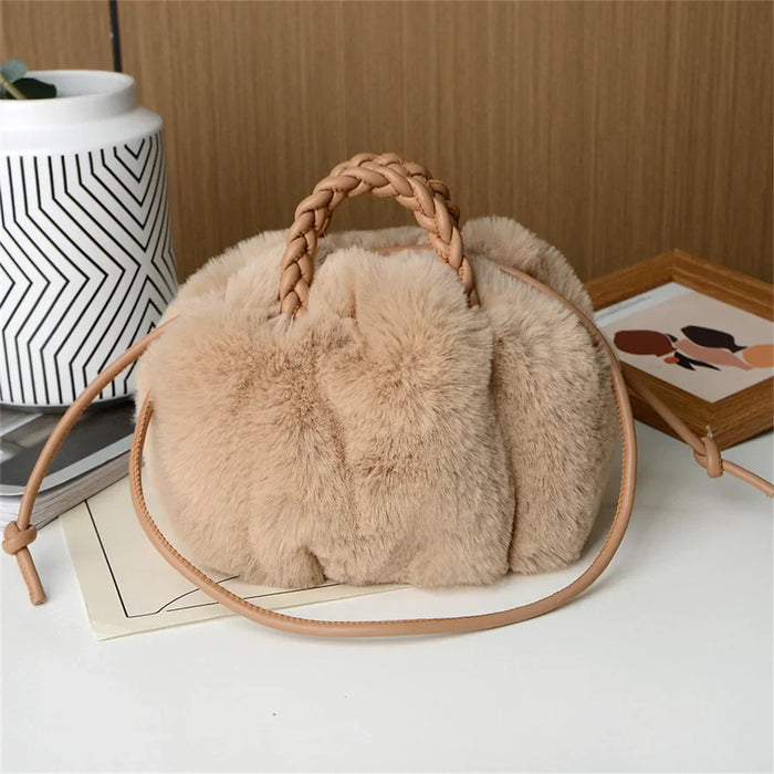 Narnia - Bolso Bandolera de Peluche con Forma de Calabaza