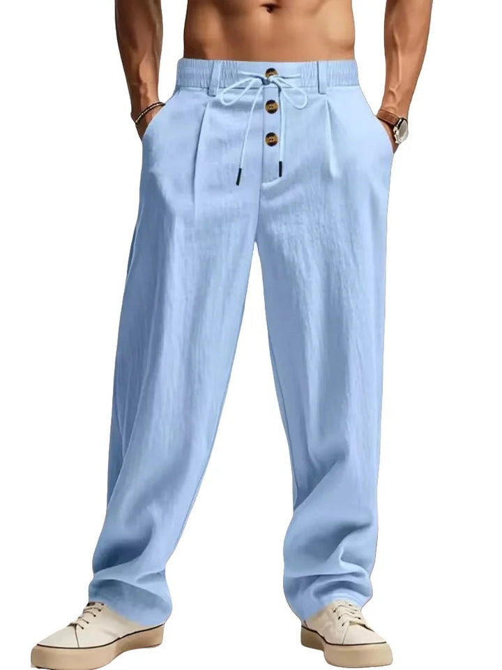 Gencio - Pantalón Holgado De Lino