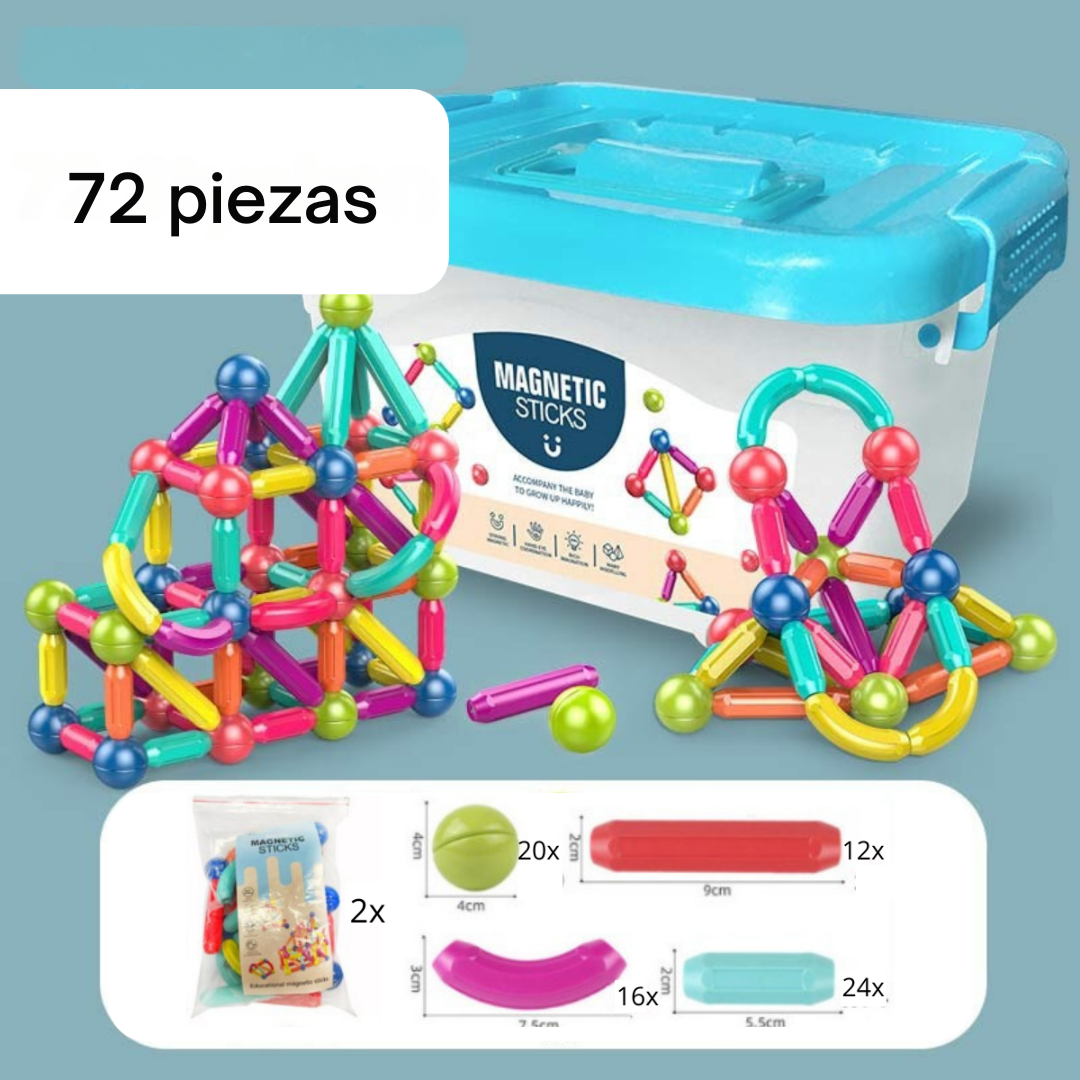 MagneticSticks - Desarrolla Tu Creatividad Juego De Juguetes Para Niños