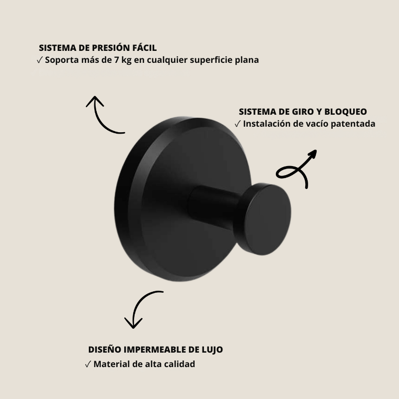 GripHook - Ganchos De Ventosa Sin Taladro | 2+2 Gratis