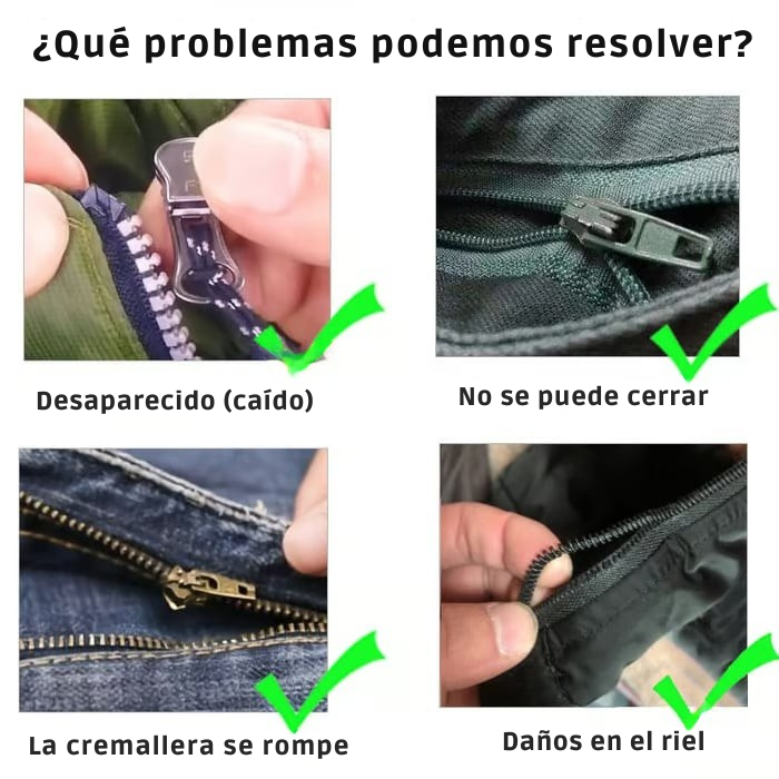 ZipperMate - Reparador Universal de Cremalleras Extraíble