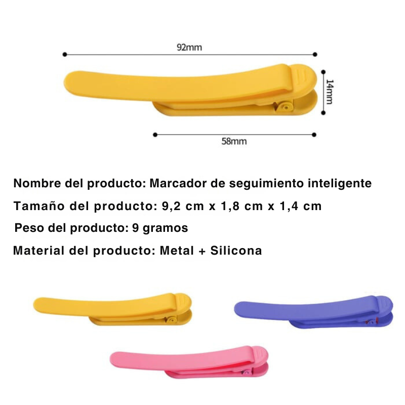SilicoMark - Marcapáginas De Silicona De Fuerte Adsorción Listos Para Leer