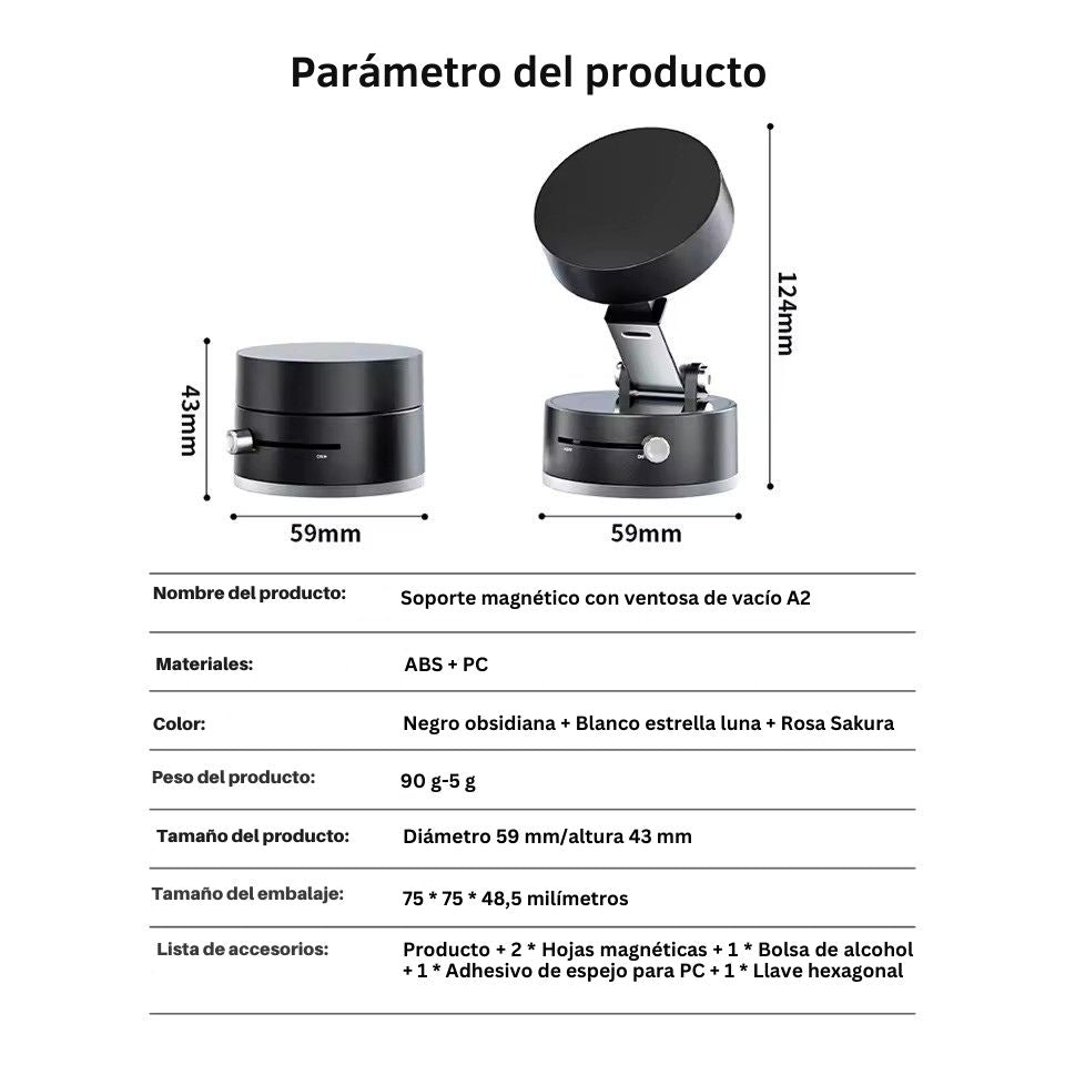 HoldEase - Soporte Magnético Plegable Para Móvil
