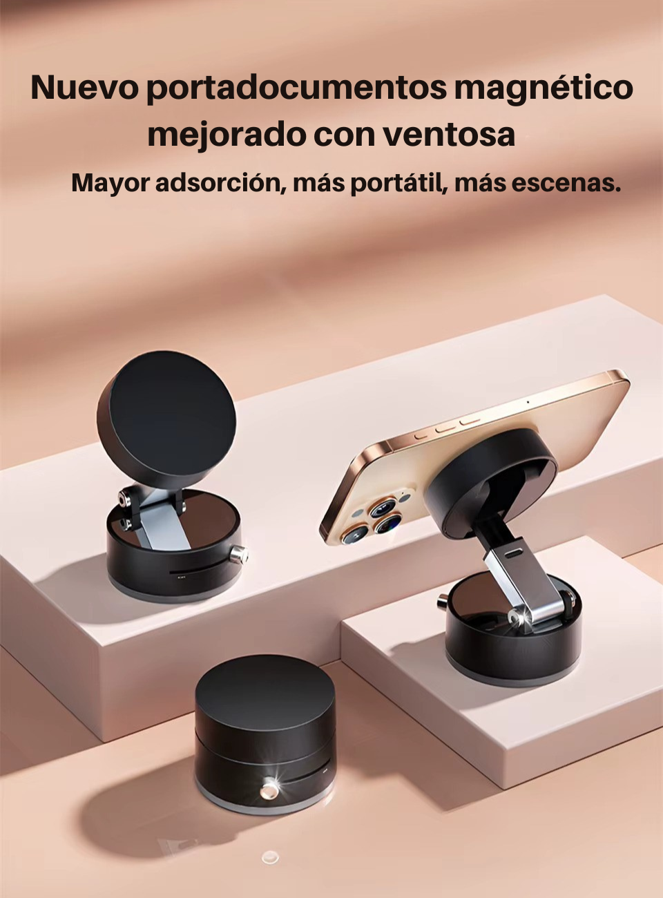 HoldEase - Soporte Magnético Plegable Para Móvil