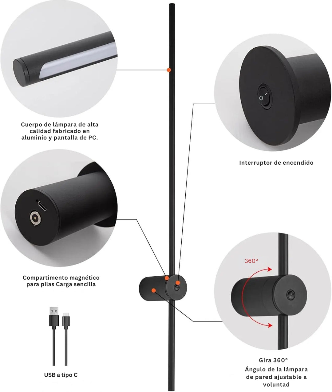 FlexiLight - Lámpara De Pared Con Diseño Moderno