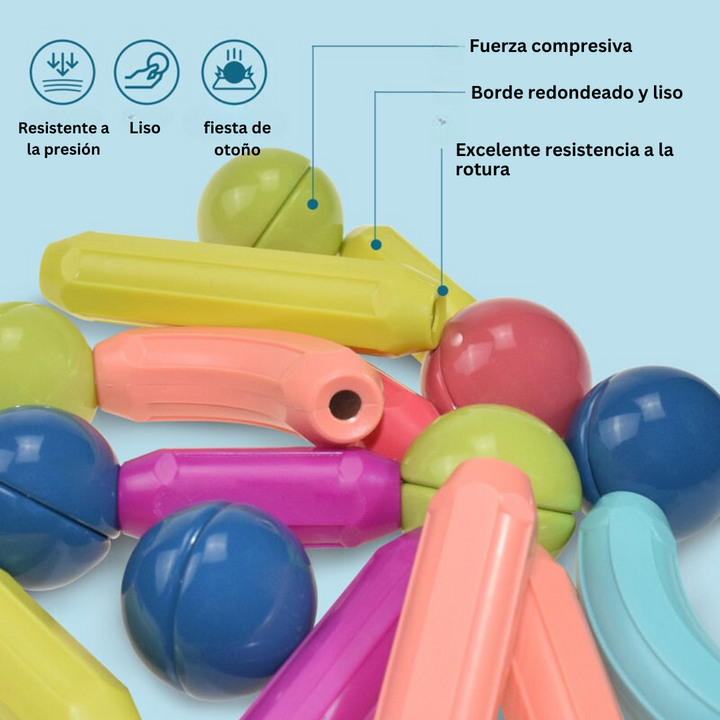MagneticSticks - Desarrolla Tu Creatividad Juego De Juguetes Para Niños