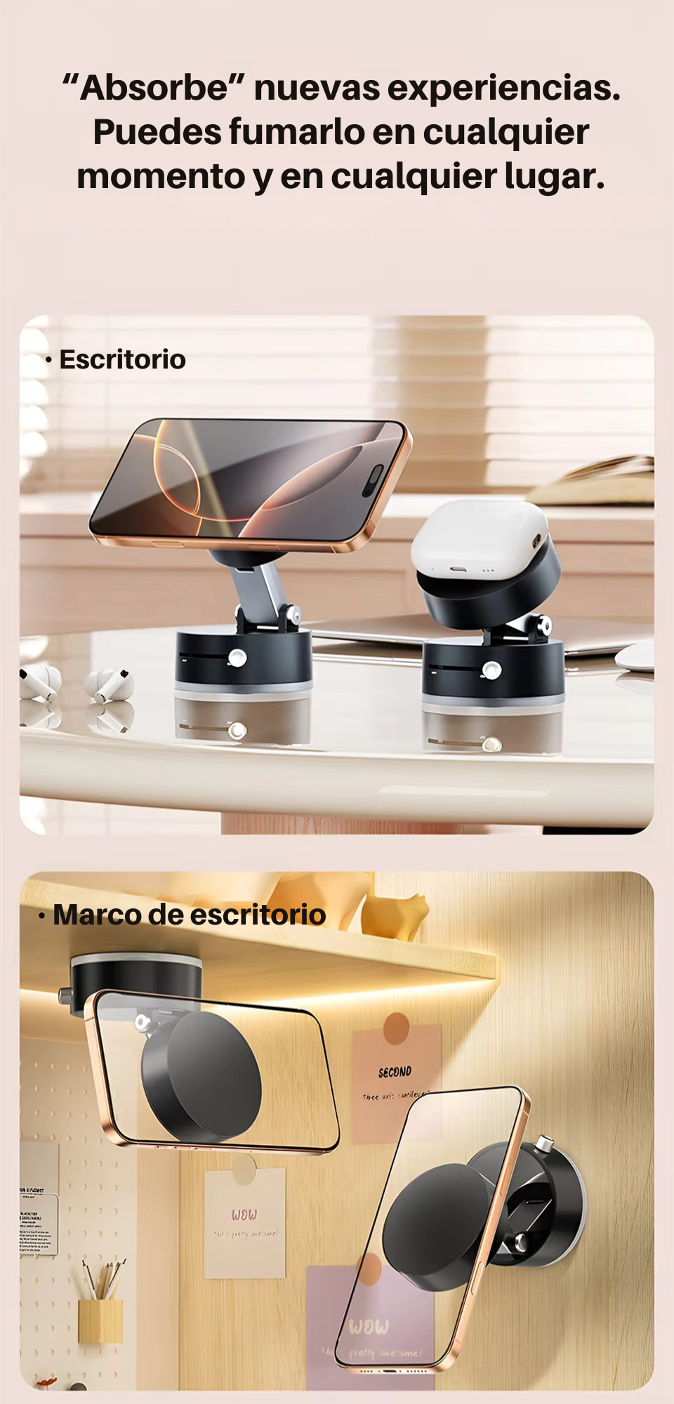 HoldEase - Soporte Magnético Plegable Para Móvil