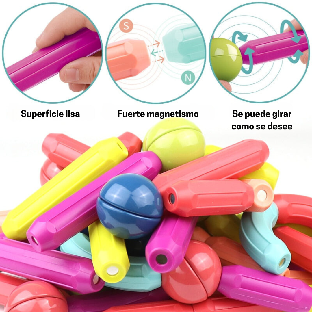 MagneticSticks - Desarrolla Tu Creatividad Juego De Juguetes Para Niños