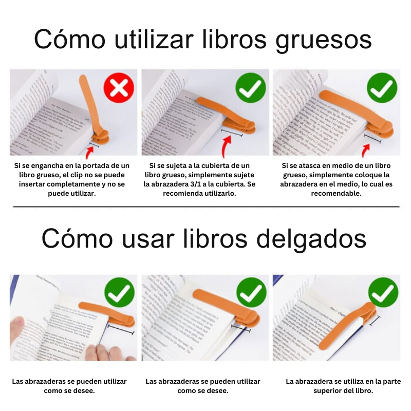 SilicoMark - Marcapáginas De Silicona De Fuerte Adsorción Listos Para Leer