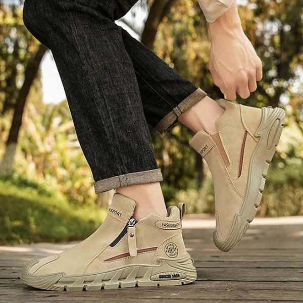 Jaquarius - Zapatillas Deportivas Modernas Con Cremallera Lateral
