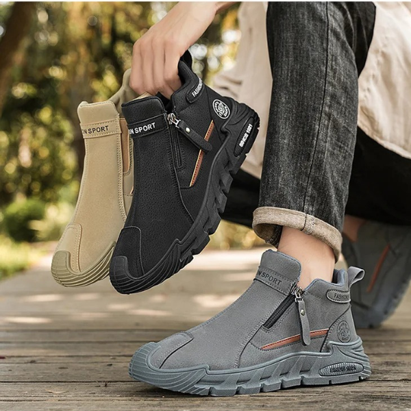 Jaquarius - Zapatillas Deportivas Modernas Con Cremallera Lateral