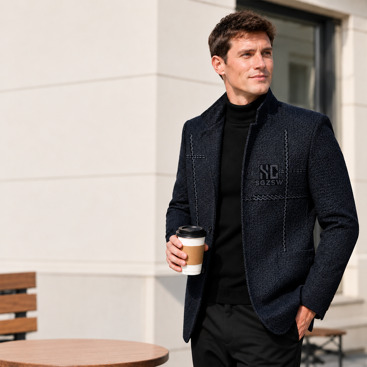 Jallen - Chaqueta De Punto Con Textura Y Bolsillos