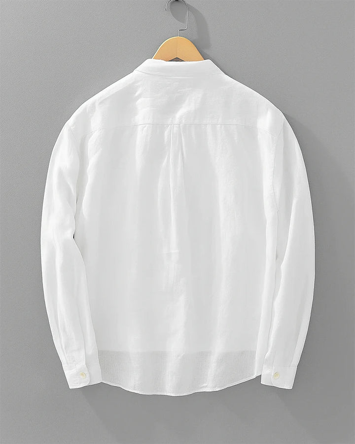 Rustam - Camisa De Manga Larga Con Cuello Y Bolsillo