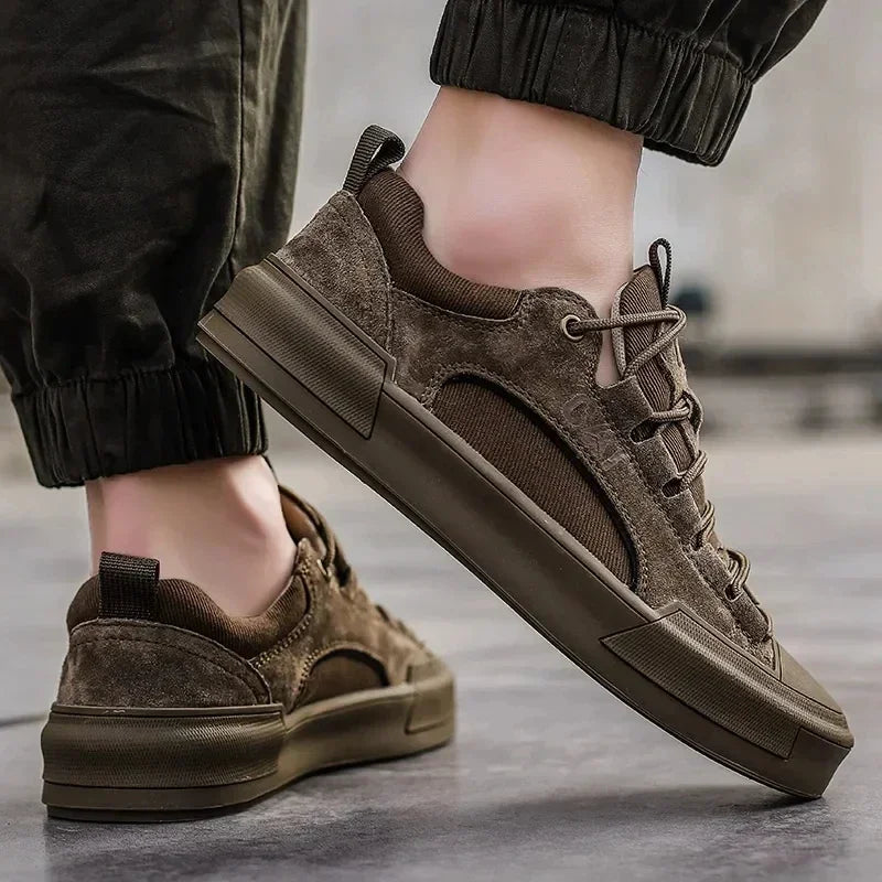 Atherton - Zapatillas Deportivas Informales de Ante Con Cordones