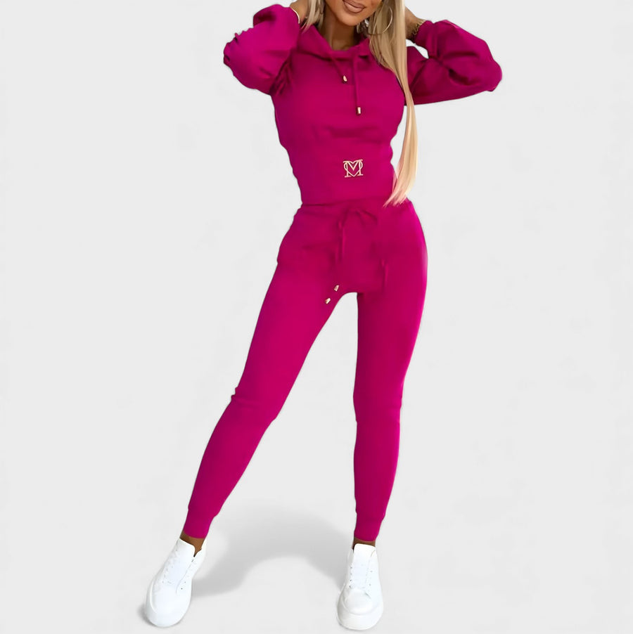 Maayan - Conjunto Informal de Dos Piezas Con Sudadera Con Capucha de Manga larga y Pantalón