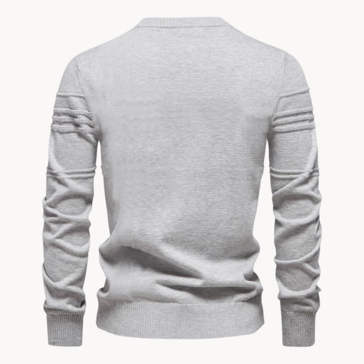 Ionel - Jersey De Cuello Redondo Con Diseño Rayado
